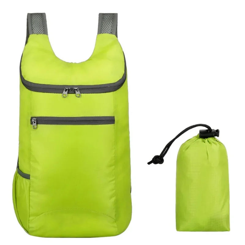 20L Lightweight Waterproof Backpack Portable Folding Backpack Outdoor Bag Ladies Men Travel Hiking Backpack