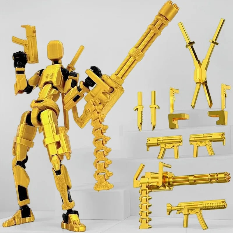 T13 Titan 13 Action Figure Set Robot Action Figure 3D Printed Robo 13 Action Fidget Toys For Collectors Desktop Decorations