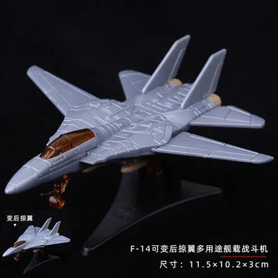 4D 27 Styles 1:144 Fighter Assembly Model Plastic Glue Free Plane Armed Helicopter Reconnaissance Aircraft Model Toy