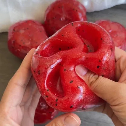 Handmade Watermelon Slushy Squishy Toy Realistic Fruit Simulation Soft Slow Rebound Stress Relief Squeeze Model for Adults