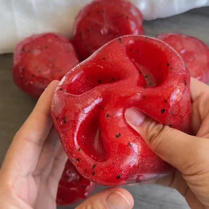 Handmade Watermelon Slushy Squishy Toy Realistic Fruit Simulation Soft Slow Rebound Stress Relief Squeeze Model for Adults