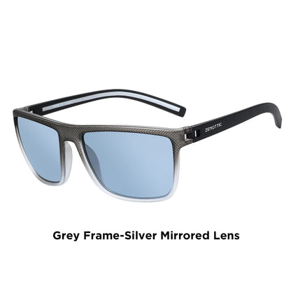 ZENOTTIC Retro Polarized Sunglasses for Men Lightweight TR90 Frame UV400 Protection Square Sun Glasses Night Vision Goggles