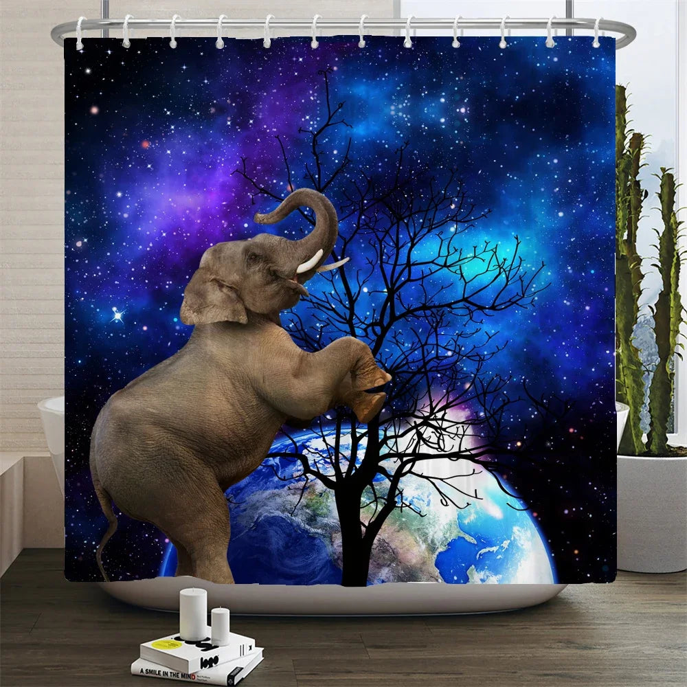 Cat shower curtains bathroom shower curtain Cute 3D fabric shower curtain with hooks funny waterproof shower curtain or Mat