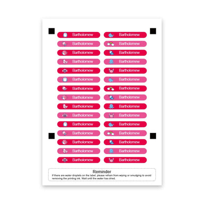 Customizable Name Stickers for Drinkware & Children's Stationery - Waterproof Personalized Labels with Eco-Friendly Adhesive