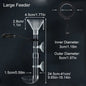 Acrylic Aquarium Fish Feeder Transparent Tube Telescopic Multifunctional  Fish Tank Food Dispenser with Feeding Ring