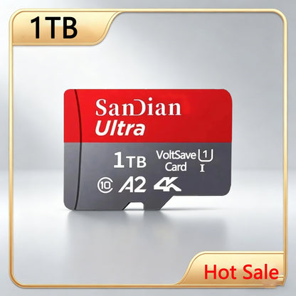 128GB Micro TF SD Card 256GB Memory Card Flash Card for Camera Phone Tablet with Adapter