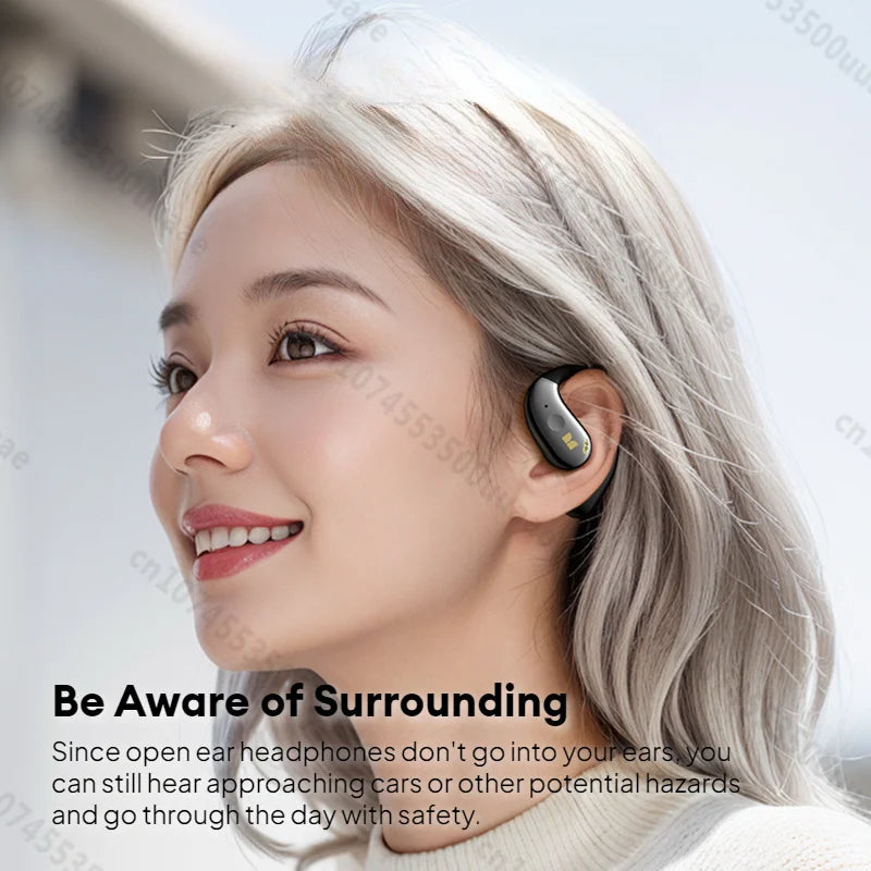 Słuchawki Monster Open Ear AC360 Air Conduction Bluetooth 5.4 Ture Wireless Earphones Stereo 360° OWS Bezprzewodowy Zestaw Słuchawkowy Sportowy