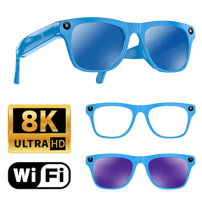 Lenovo Upgrade Smart AI Glasses 1600W HD 8K Shooting Camera Photo Video Voice Call Translation Bluetooth AI Motorcycle Glasses