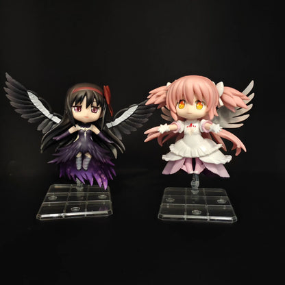 Chibi Puella Magi Madoka Magica Anime Figure Kaname Madoka Akemi Homura Pvc Model Collectible Desktop Decoration For Anime Fans