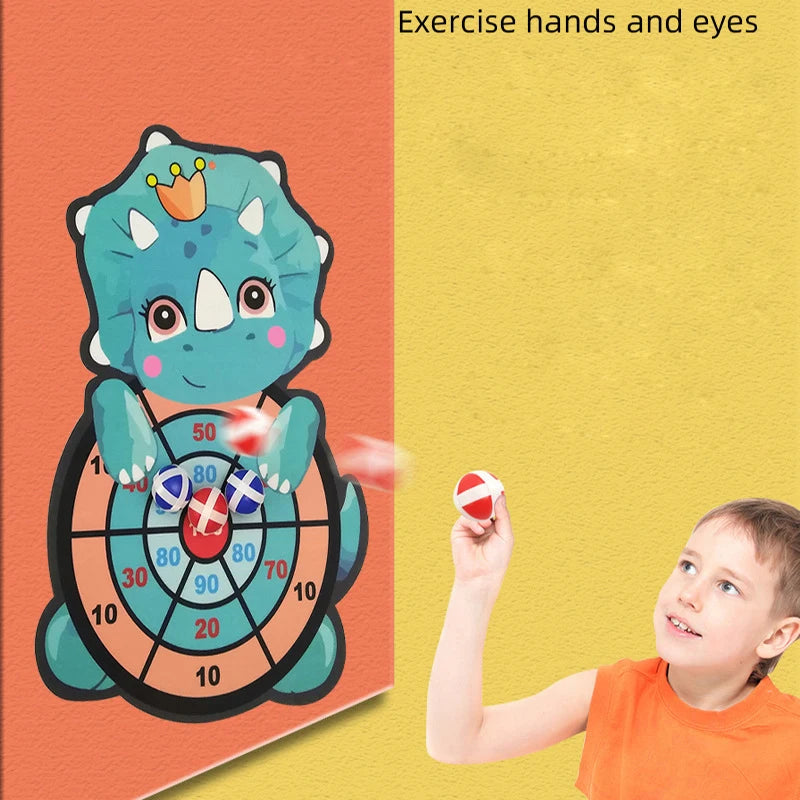 Sticky Ball Dart Board Target Sports Game Toys For Children Outdoor Party Toys Target Sticky Ball Throw Educational Board Games