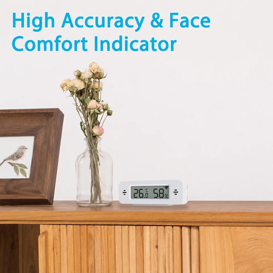 Zigbee Temperature Humidity Sensor Smart Home Thermometer Real-Time Monitoring APP Control Work With Alexa Home Assistant Z2M