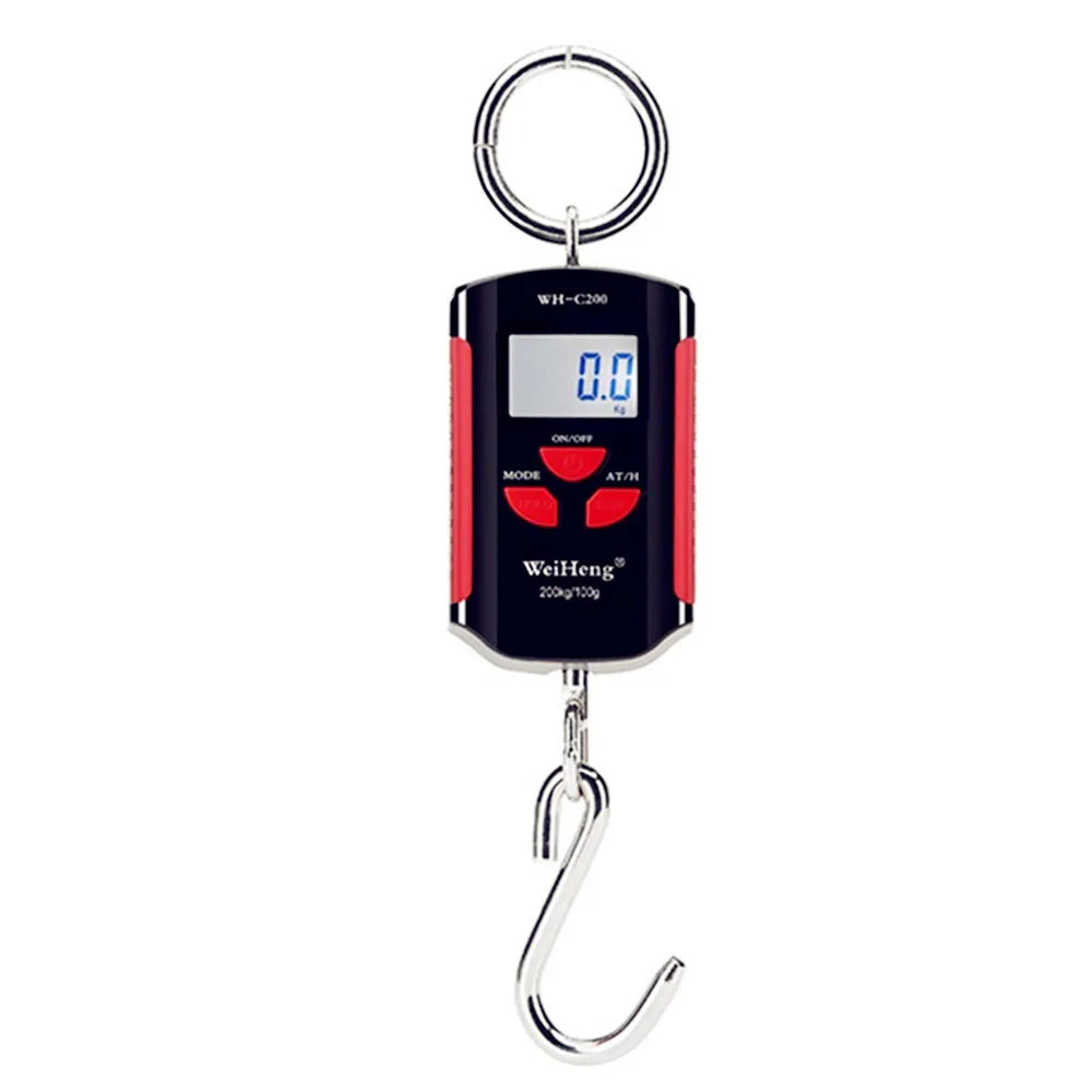 200kg/50kg Hanging Scale Digital Backlight Electronic Scales Fishing Weights Pocket Scale Luggage Crane Scale