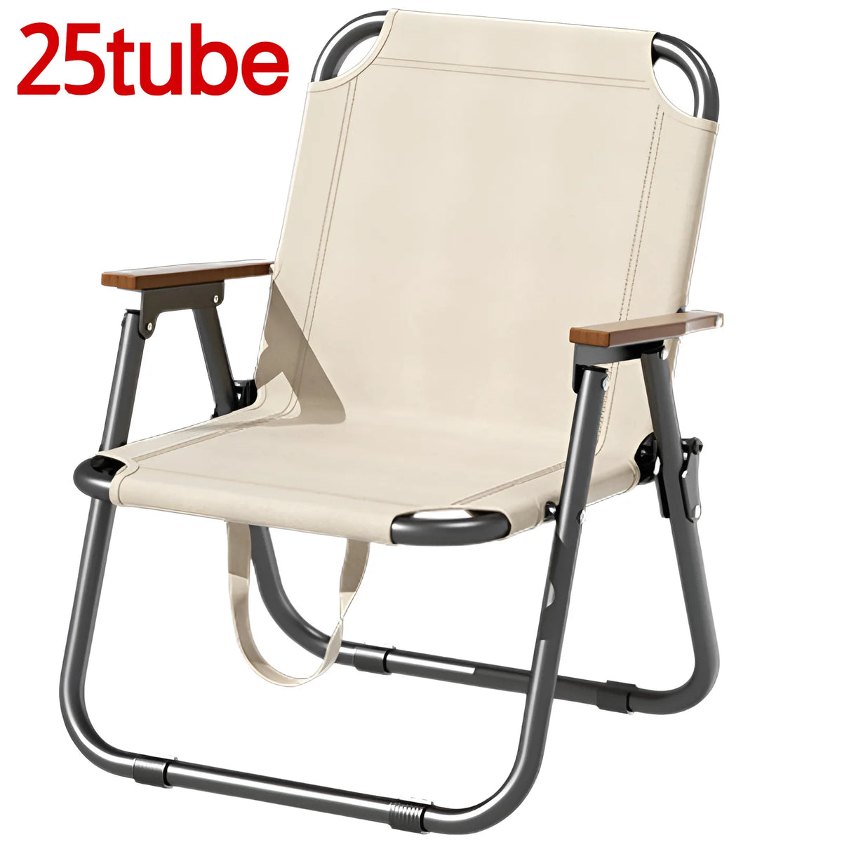 Portable Outdoor Folding Chair with Non-slip Mat Support 300kg Oxford Cloth Chair for Camping Picnic Beach Fishing Ultra-light