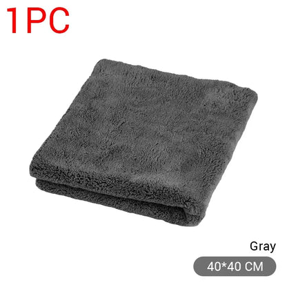 1/2/6/9 Packs 300GSM Car Thicken Cleaning Cloth Professional Cleaning Car Wiping Microfiber Towel Car Wash Rag 40x40cm New
