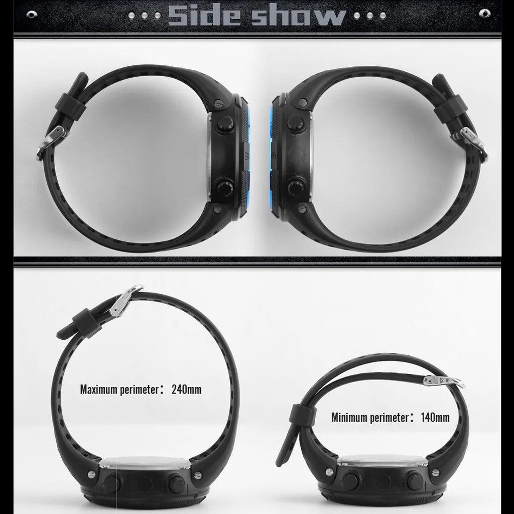 Men Sport Watch Multifunction Military Sports Watch Waterproof Luminous LED Digital Kids Watch Big Dial Student Electronic Watch