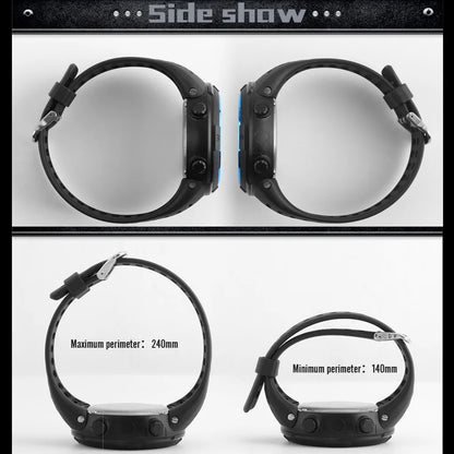Men Sport Watch Multifunction Military Sports Watch Waterproof Luminous LED Digital Kids Watch Big Dial Student Electronic Watch