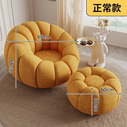 Lazy sofa single double pumpkin sofa reclining sleeping cloud swivel chair bedroom Internet celebrity sofa balcony sedentary