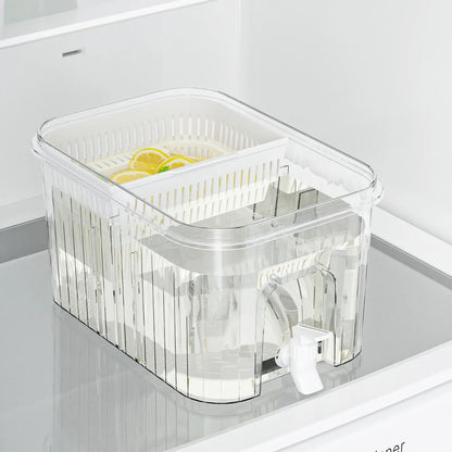 5L Cold Kettle with Faucet & Bracket Refrigerator Juice Pitcher Cold Water Pitcher for Party Refrigerator Drink Juice Iced Tea