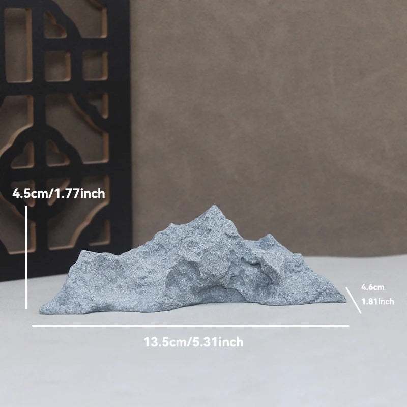 Sandstone Stone Miniature Mountain Fairy Garden Bonsai Rockery Lanscaping Ornaments Aquarium Decoration Accessories Home Decor