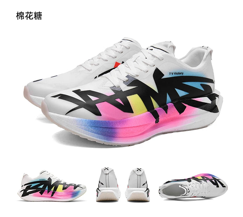 Running Shoes Man Carbon Board Marathon Sports Professional Breathable Lightweight Womens Comfortable Athletic Sneakers Antislip