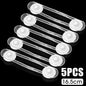 5pcs Baby Transparent Safety Locks Anti-opening Cabinet Open Glass Cabinet Safety Lock Anti-clip Hand Door Lock Fixing Clips