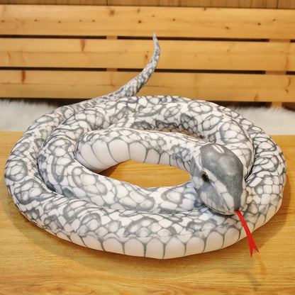 Stuffed Snake 300cm Real Life Snake Plush Toy Giant Boa Cobra Simulation Long Snake Plush Doll Creative Decor Birthday Gifts