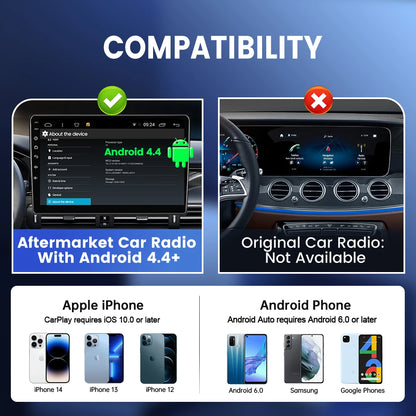 CarlinKit USB Wired/Wireless CarPlay Adapter Wireless Android Auto AI Box Mirrorlink Bluetooth Auto Connect For Android Car Radio For Youtube Netflix Google Map Android Aftermarket Car Screen