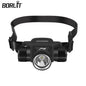 BORUiT HP900 Diving Headlamp 800 Lumen 18650/21700 Battery Torch IPX8 Waterproof Headlight For Fishing Camping Aluminum Alloy