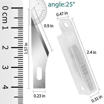 Exacto High Carbon Steel Blades, 100/200/300PCS Craft Knife Blades, Exacto Knife Blades 11,11 Exacto Knife Refill Blades
