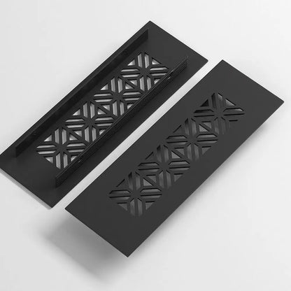 Aluminum Alloy Vents Cover Rectangle Louver Air Vent Decor 50/80mm Wide Breathable Mesh Hole Ornaments