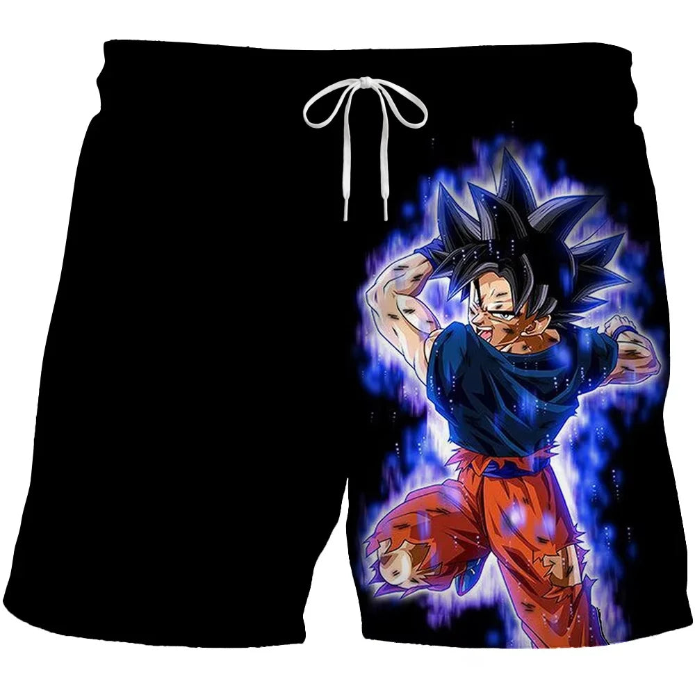 2026 Trendy Dragon Ball Print Children's Shorts Kids Shorts for Boys' Beach Shorts Summer Quick-drying Cartoon Swim Trunks