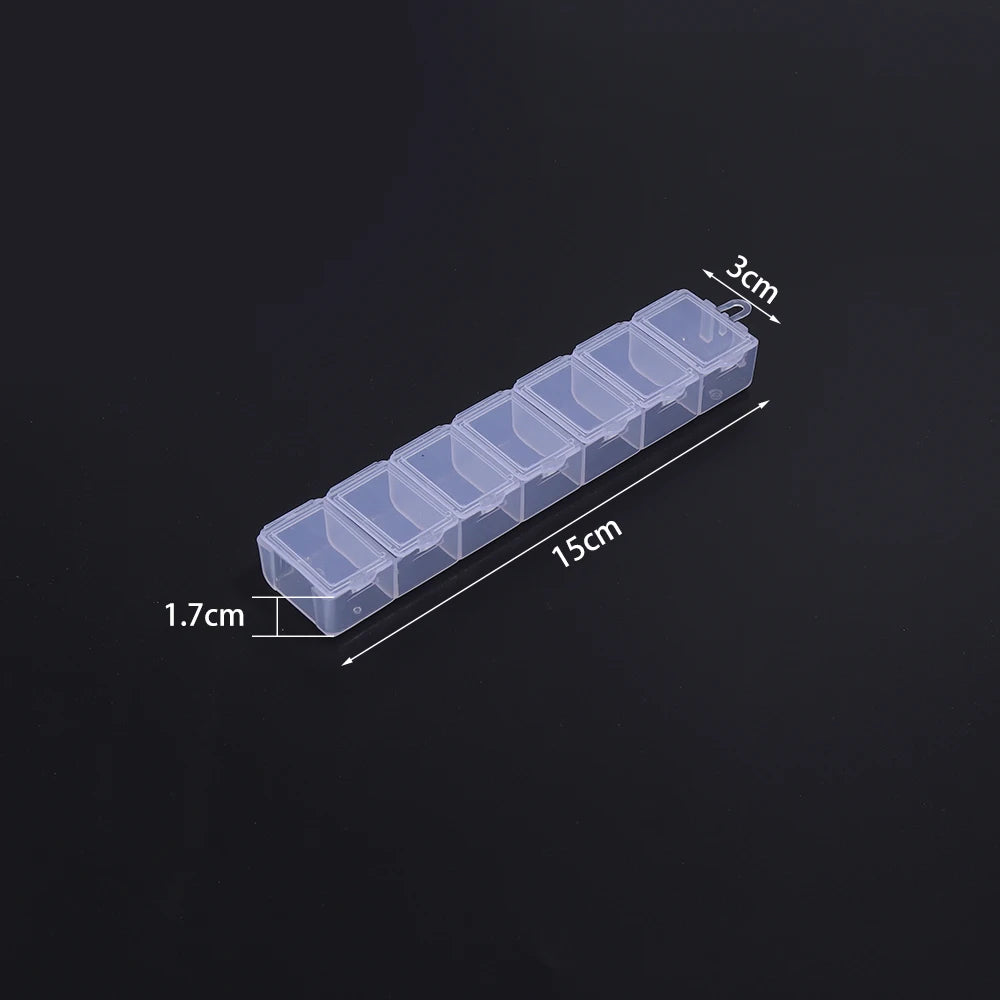 1 Pc Plastic Jewelry Box 5-28 Compartment Slot Organizer Storage Beads Container Adjustable Jewelry Storage Box Rectangle Case