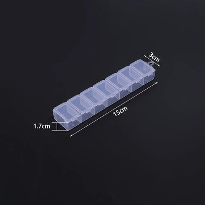 1 Pc Plastic Jewelry Box 5-28 Compartment Slot Organizer Storage Beads Container Adjustable Jewelry Storage Box Rectangle Case