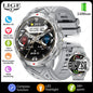 LIGE 1100mAh Military Outdoor Smart Watch Men 1.7" Large Display Compass Sports Watch IP68 Waterproof Bluetooth Call Smartwatch