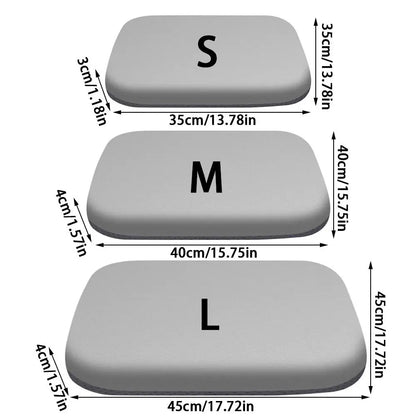 Anti-Slip 4cmThick Seat Cushion Ultra Soft Breathable Car Seat Pad Rebound Memory Foam Office Chair Pad Home Textile