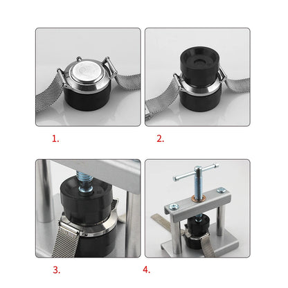 12pcs/18pcs Watch Tools Repair Professional Back Cover Presser Set Metal Watchmaker Maintenance Tools For Closing Cover Die Kit