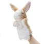 Fashion 11.8 Inch Hand Puppet Animal Rabbit Cartoon Role-Play Toy Soft Plush Storytelling Teaching Plushed Doll Role Play