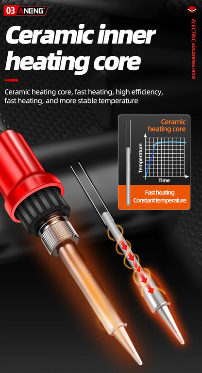 Digital Display Electric Soldering Iron ANENG SL105 Adjustable Temperature EU/220V US/110V Portable Kit Weld Solder Repair Tools