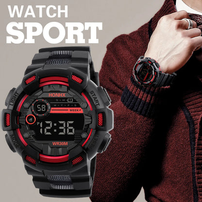 Fashion Men‘s Watch Waterproof Sports Digital Watches Men Large Dial Electronic Wristwatch Clock for Boys Child Reloj Hombre