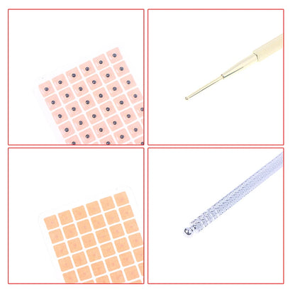 1200Pcs Cowherb Seed Ear Stickers Set Auriculotherapy Acupuncture Massage Therapy Dredge Body Meridians Improve Vision Treat
