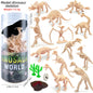 12pcs/set Dinosaur skeleton model Toys Fossil Skeleton Simulation Model Set Mini Action Figure for Children Birthday Gifts