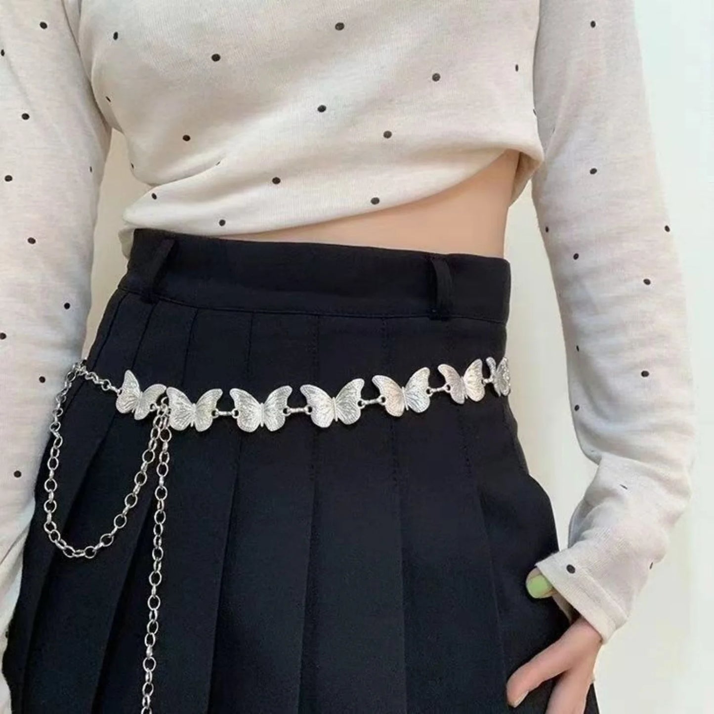 Retro Versatile Ethnic Style Metal Bohemian Waist Chain Belt For Women Fashion Sweater Chain Waist Seal Body Decor Accessories
