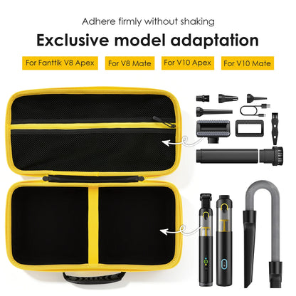 Car Vacuum Hard Case For Fanttik V8 V10 Apex Mate Bag Storage Organizer Cleaner EVA Shockproof Waterproof Protective Travel Trun