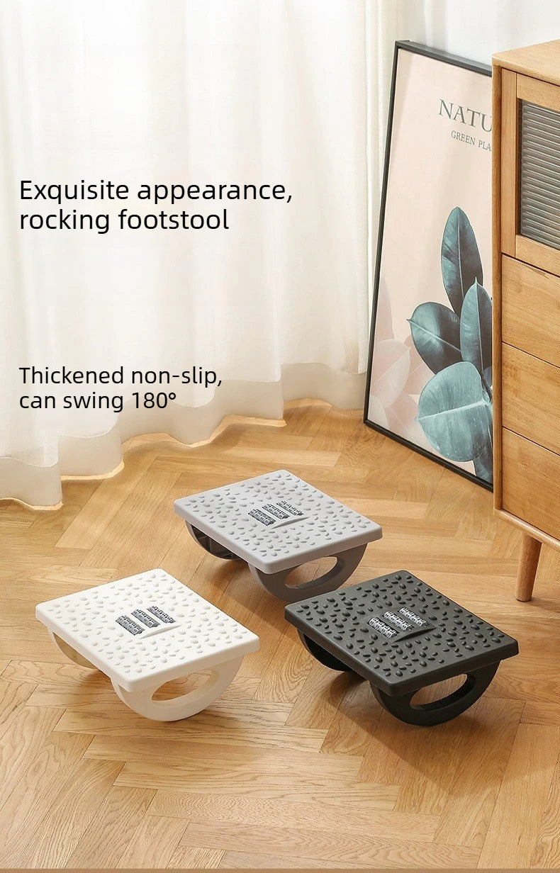 Ergonomic Rocking Under Desk Footrest Non Slip Adult Foot Rest Pedal for Office Home Under Desk Foot Stool