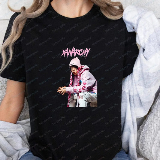 Men's T-shirts and Tank Tops - Hip-hop Rapper LIL XAN's Summer Short-Sleeved Men's and Women's Comfortable T-Shirts