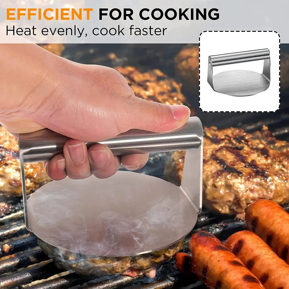 1pc Stainless Steel Hamburg Meat Press Hamburger Press Kitchen Gadgets Meat Pie Make Kitchen Accessories Cooking Accessories