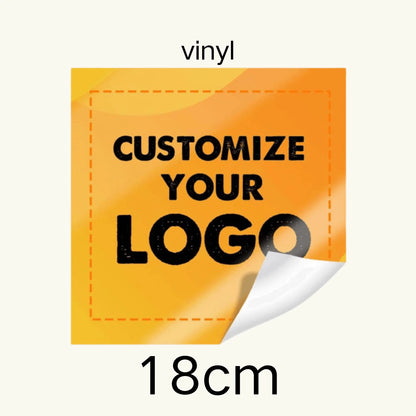 Custom Stickers PVC Waterproof Die Cut Vinyl Logo Labels Square Personalized Sticker for Laptop Birthday Party Wedding Business