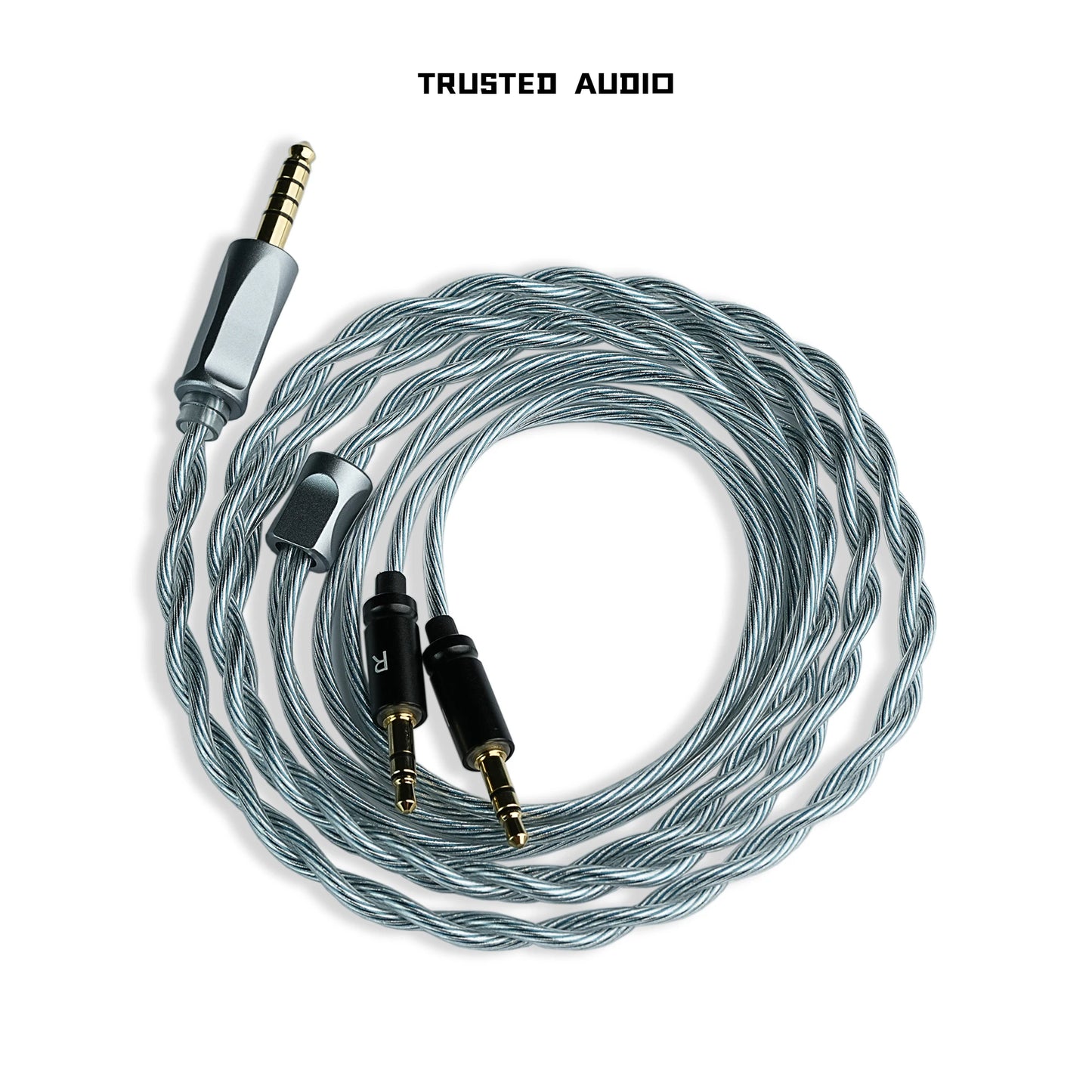 Trusted-50 Dual 3.5mm Upgrade Cable 3.5mm/4.4mm Balanced for Sennheiser HIFIMAN Audeze DENON SONY Fostex Headphones