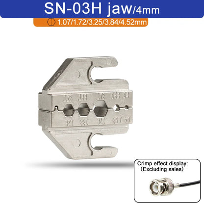 1 pcs Jaw (Width 4mm/SN Pliers) Powder Alloy For TAB 2.8 4.8 6.3 XH2.54 Plug Insulation Tube Terminal Tools Crimping Pliers