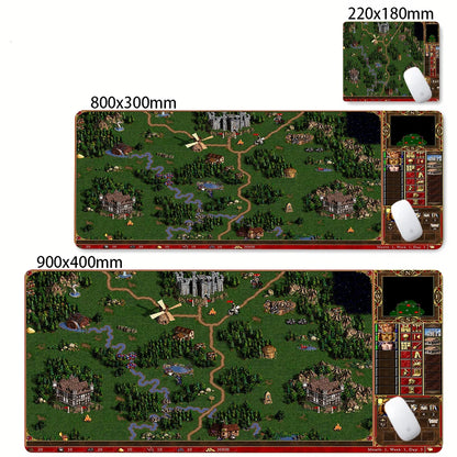 Gaming Laptops Keyboard Mat Desk Protector Gamer Mats Anime Heroes of Might and Magic 3 Map Deskmat Laptop Accessories Mouse Pad